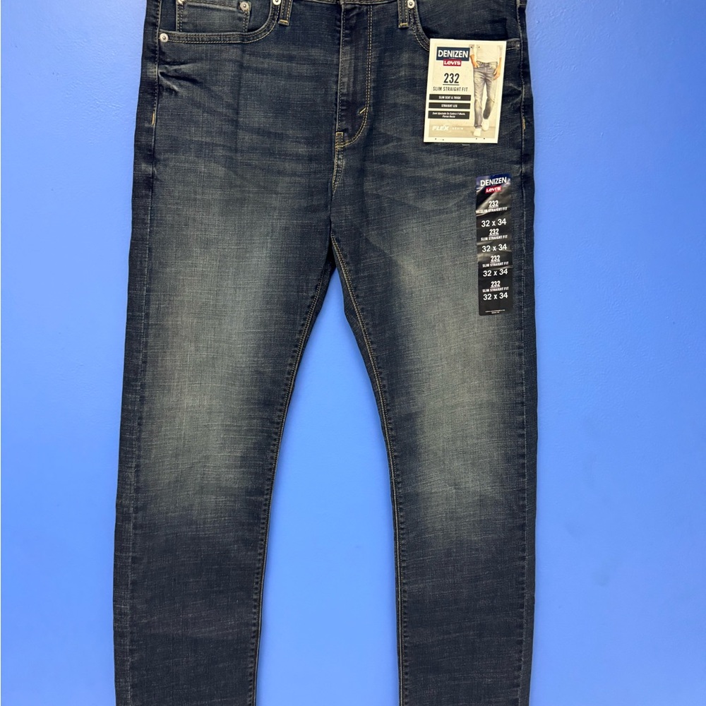 Denizen from Levi's 232 Slim Straight Dark Wash Jeans